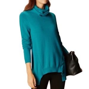 Karen Millen Teal Shark Bite Tunic